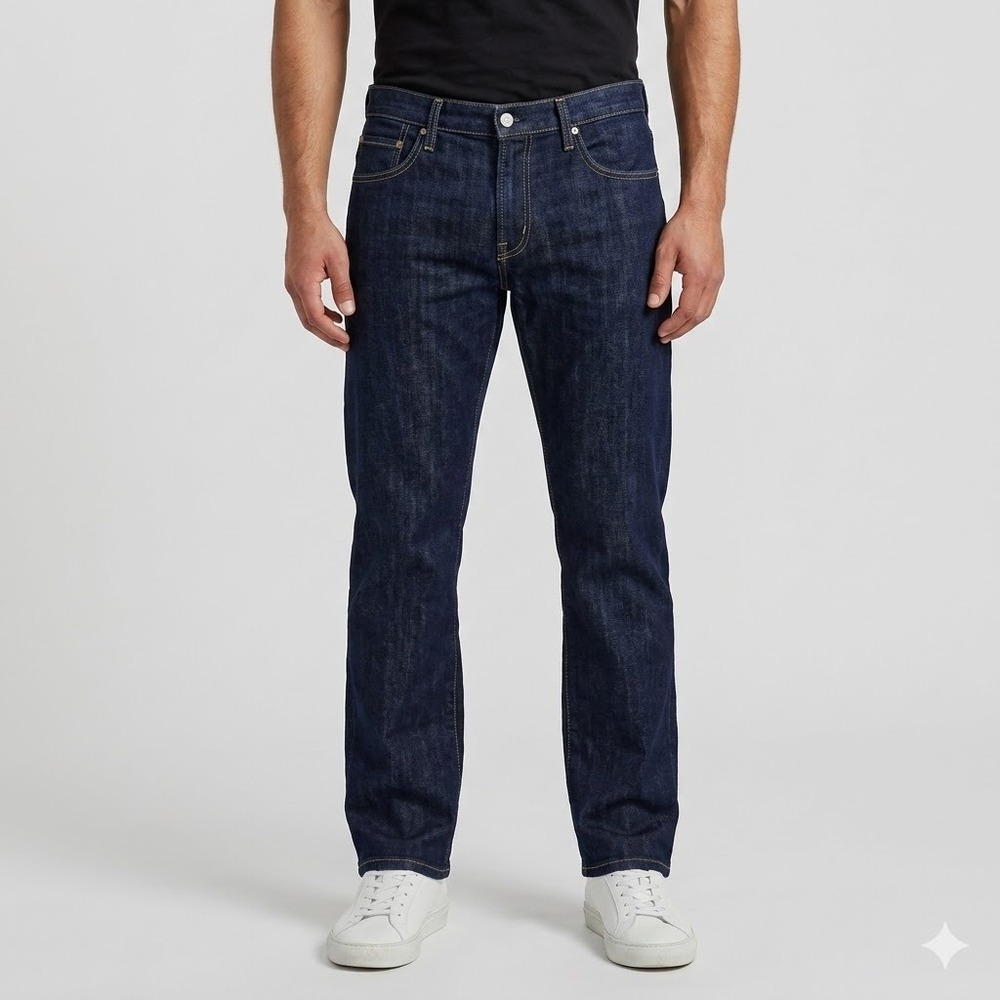 AG‎ Adriano Goldschmied The Protégé Straight Leg Jeans Sz 36 Dark Wash